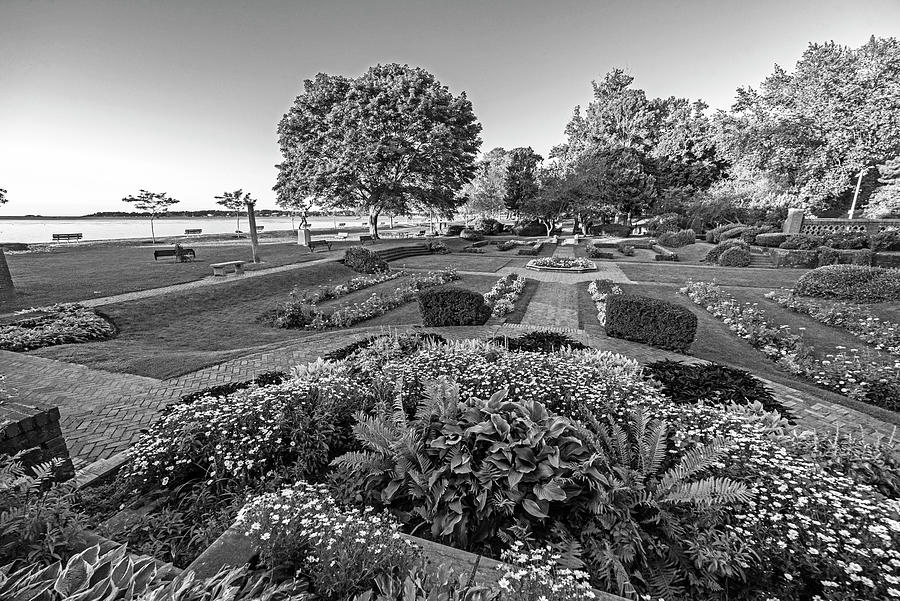 Beverly MA Lynch Park Wide View Sunrise Morning Light Black and White Photograph by Toby McGuire