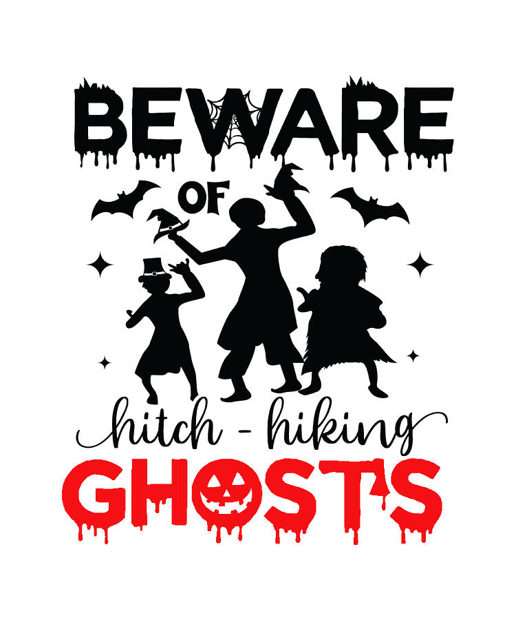 beware-of-hitch-hiking-ghosts-digital-art-by-tam-nguyen-art-fine-art