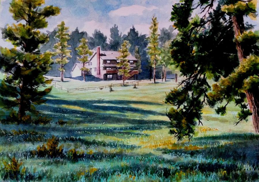Beyer Ranch House Painting by John West