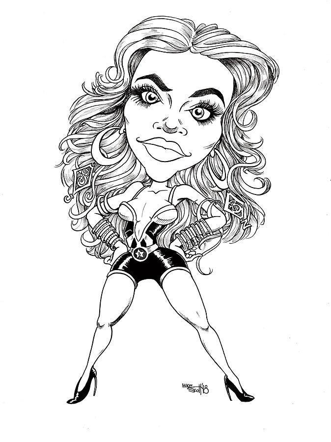 Beyonce 2016 Drawing by Mike Scott
