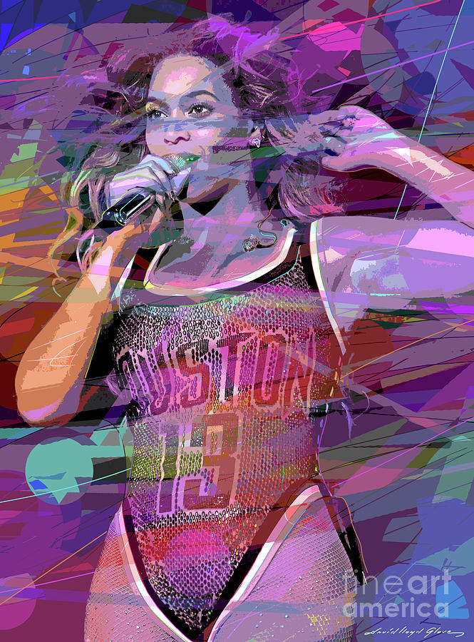 Beyonce Painting by David Lloyd Glover