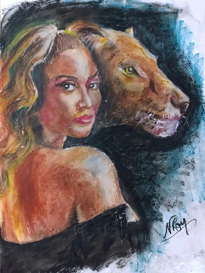 Beyonce Portrait Pastel by Nirjhar Roy | Fine Art America