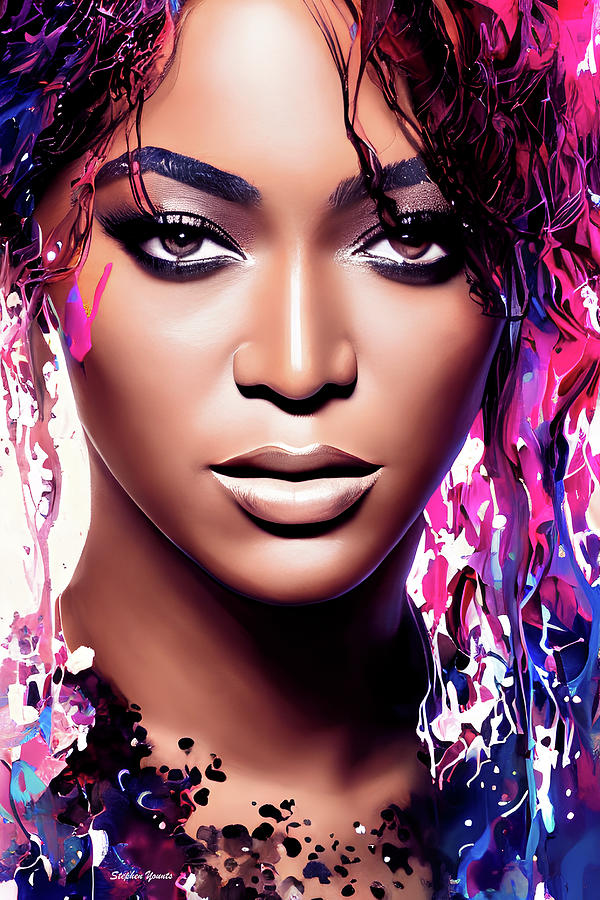 Beyonce Digital Art by Stephen Younts