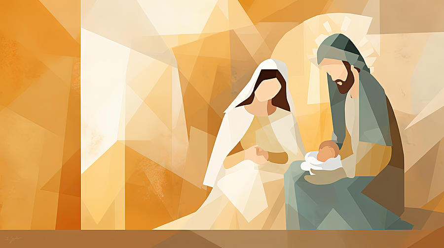 Jesus Christ Painting - Beyond Bethlehem Art by Lourry Legarde