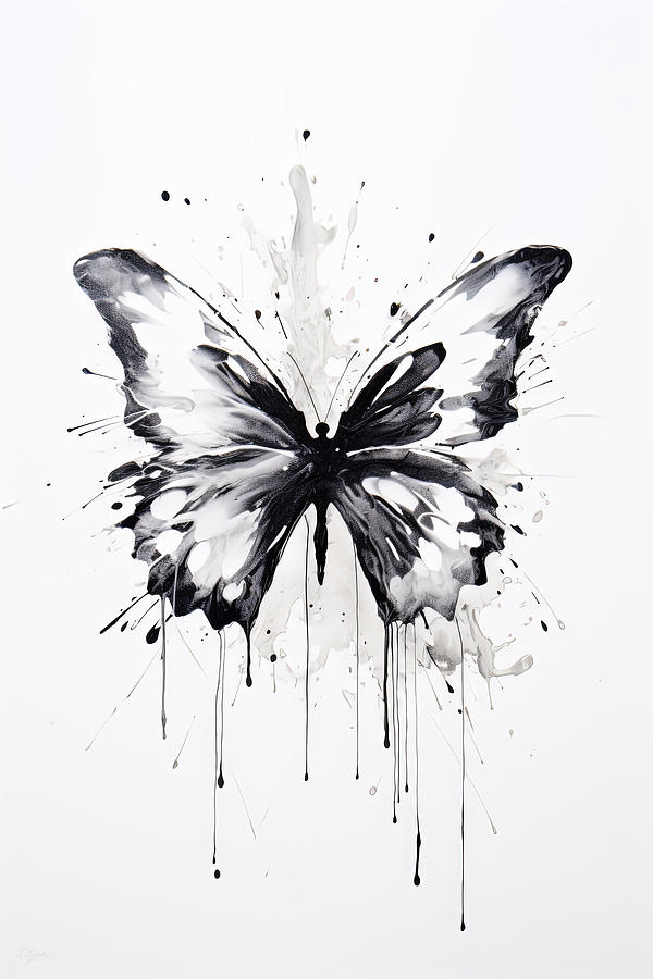 Beyond Color - Butterfly Impressionist Art Painting by Lourry Legarde