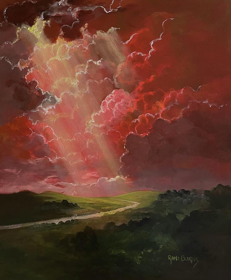 Beyond The Red Sky Calling Painting by Rand Burns
