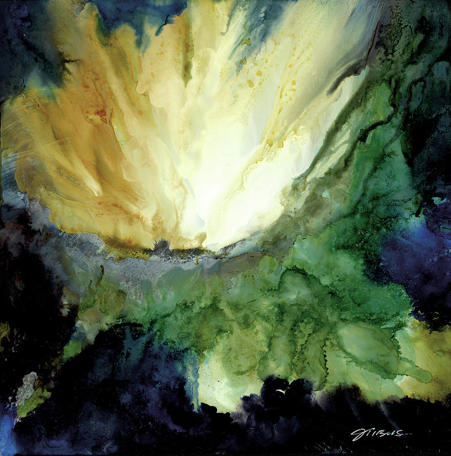 Abstract Painting - Beyond the Reef by Julie Tibus