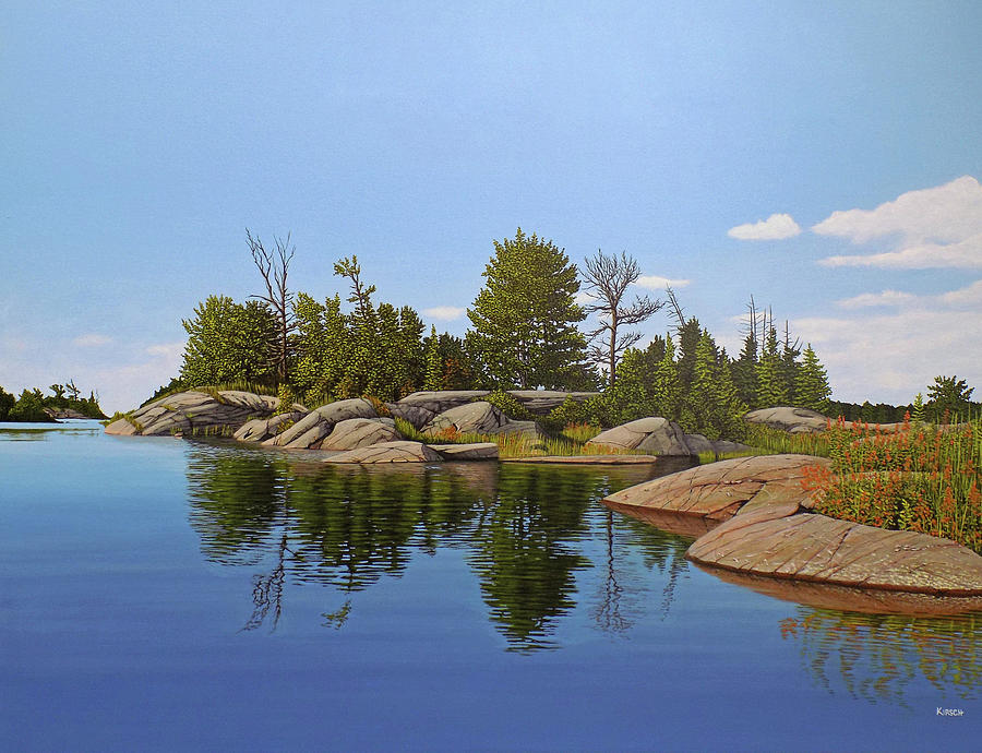 Beyond the Rocks Painting by Kenneth M Kirsch