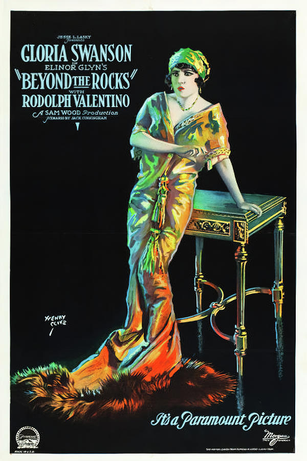 Vintage Mixed Media - Beyond the Rocks, with Gloria Swanson and Rudolph Valentino, 1922 by Movie World Posters