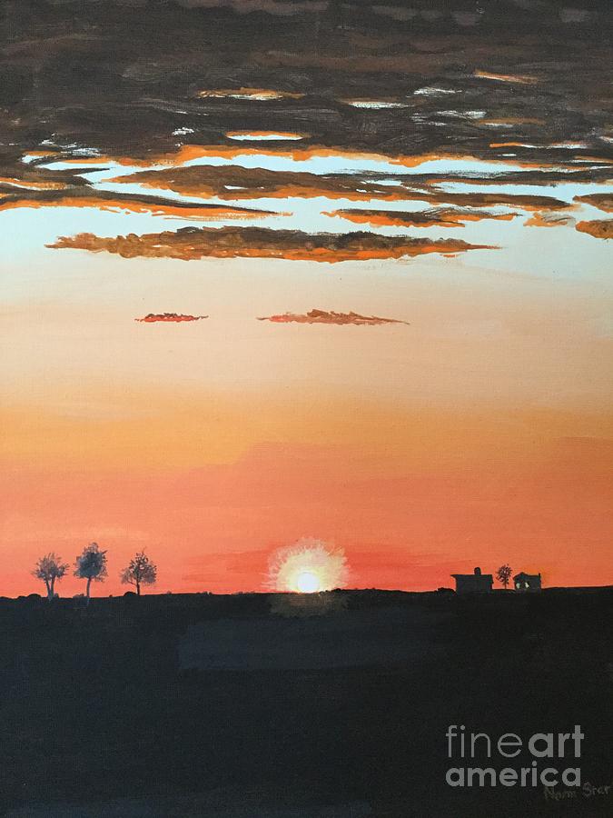 Sunset Painting - Beyond the Sunset by Norm Starks