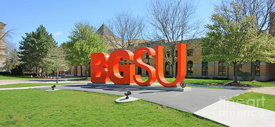 BGSU Sign Bowling Green State University 6036 Photograph by Jack Schultz