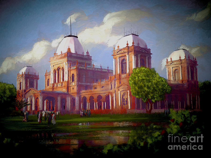 Abstract Painting - Bhawalpur, the city of Palaces-02 by Gull G
