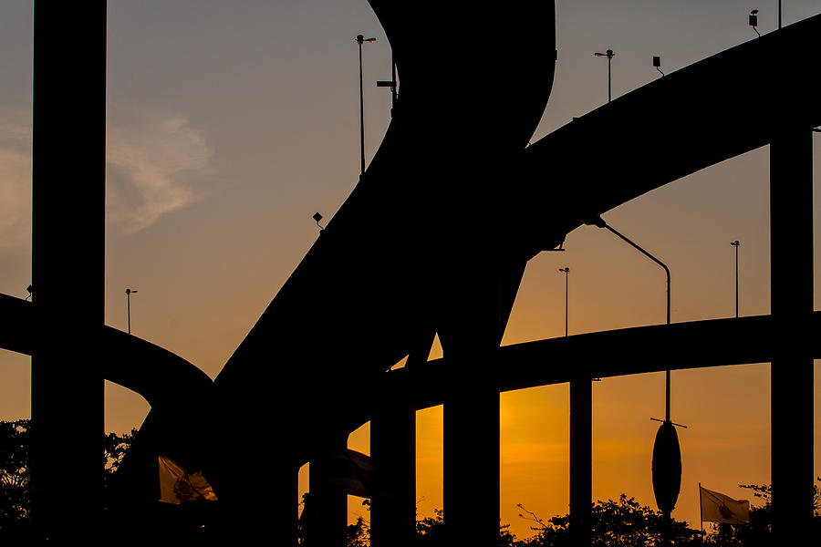 Bhumibol Bridge in Thailand Photograph by Iceonion_th