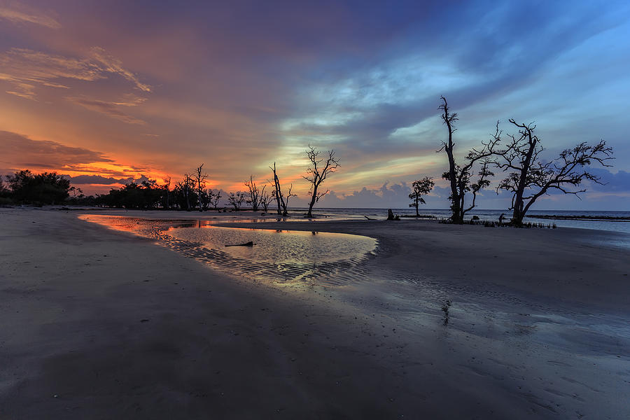 Bi-Color sunset Photograph by Hadi Syafputra