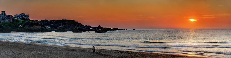 Biarritz Sunset 03 Photograph by Weston Westmoreland
