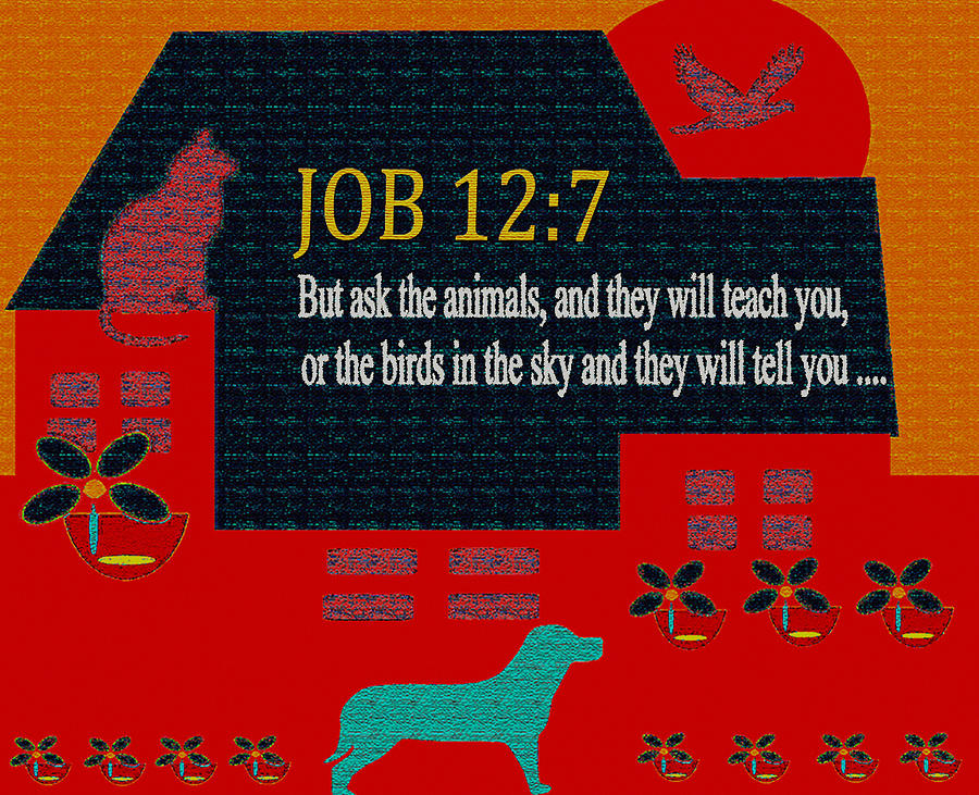 Inspirational Words Digital Art - 	Bible Verses  Art 217 by Miss Pet Sitter