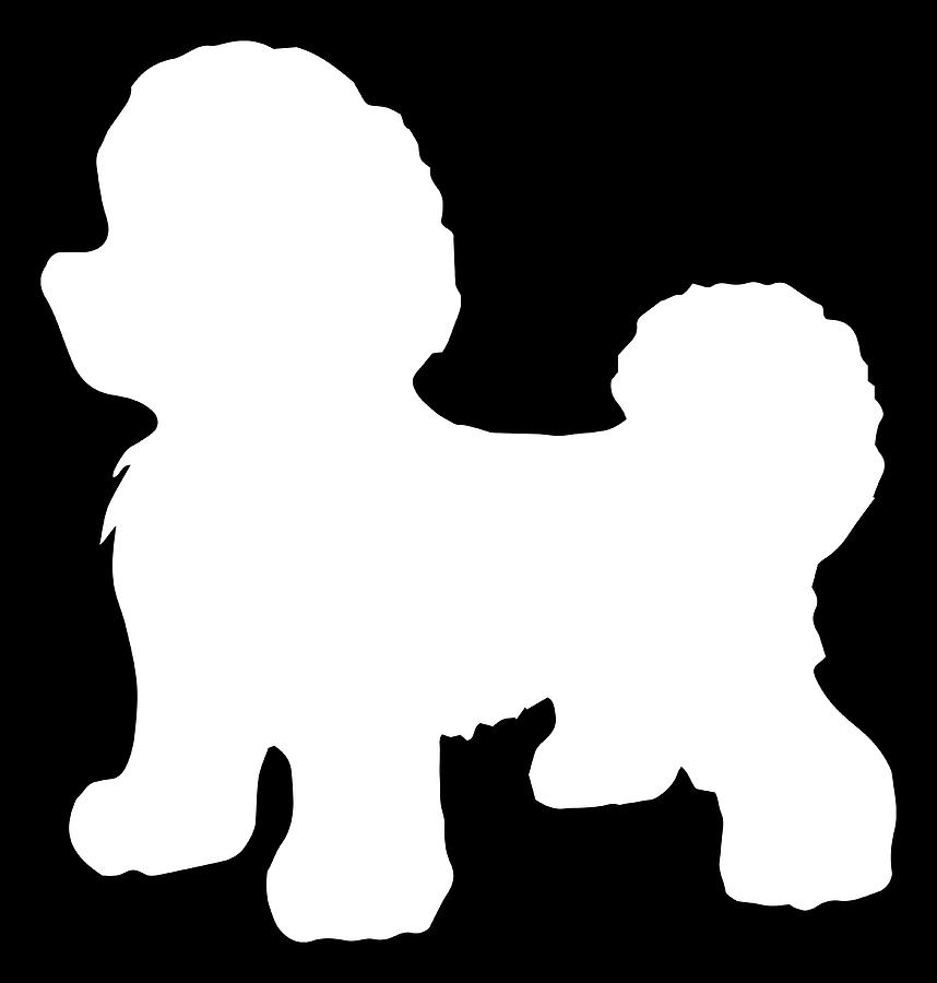 Download Bichon Frise Dog Silhouette Digital Art by Kevin Garbes