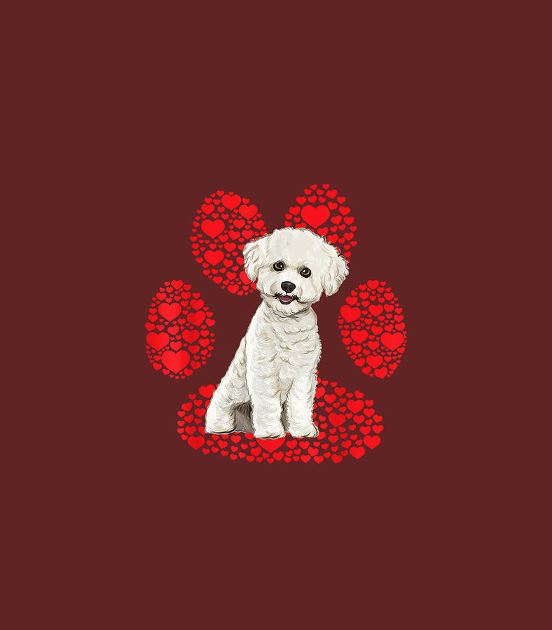 bichon happy valentines day