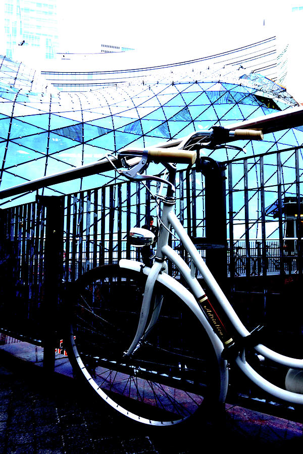 Bicycle At Mall In Warsaw, Poland Photograph by John Siest