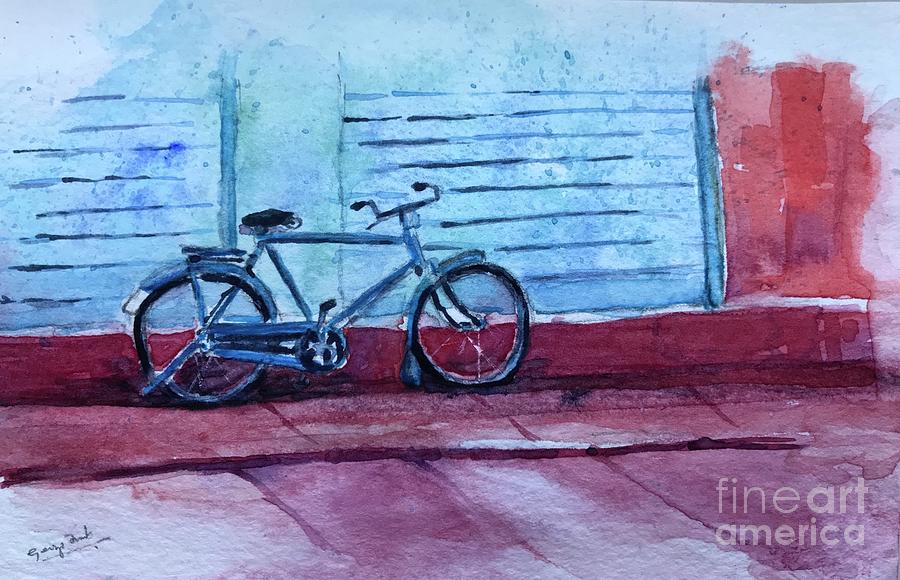 Bicycle Painting by George Jacob