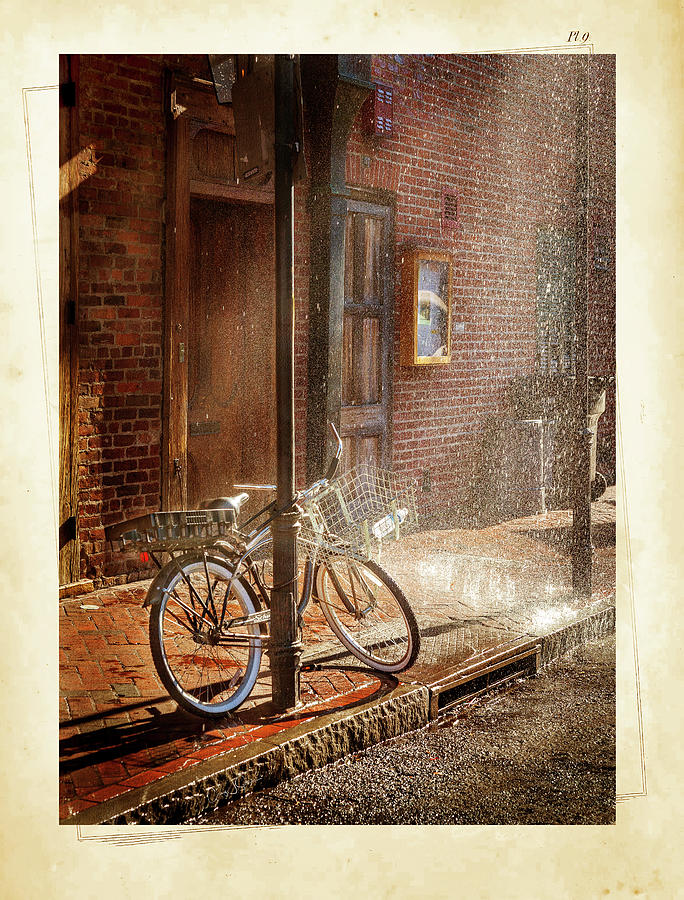 Bicycle in the Rain Photograph by Craig J Satterlee