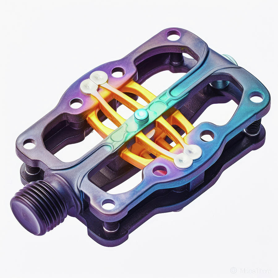 Bicycle Parts 01 Colorful Pedal Digital Art by Matthias Hauser