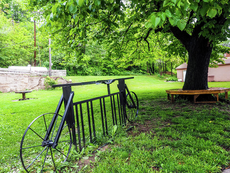 Bicycle Rack in Brownville Photograph by James C Richardson
