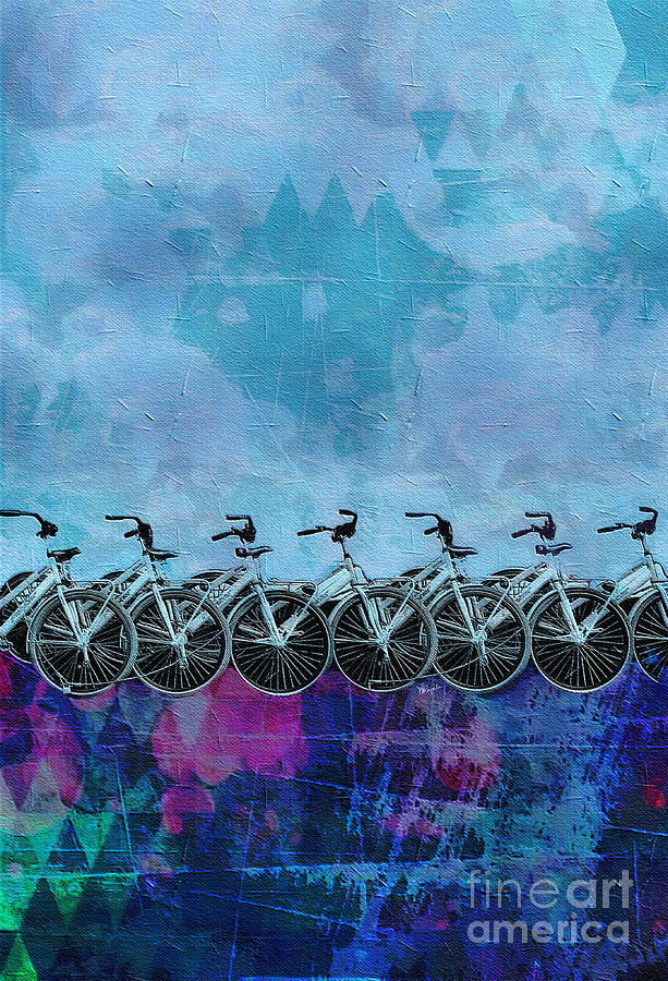 Bicycle Stop 2 Digital Art by Diana Rajala