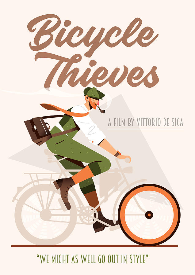 Movie Poster Digital Art - Bicycle Thieves - Alternative Movie Poster by Movie Poster Boy