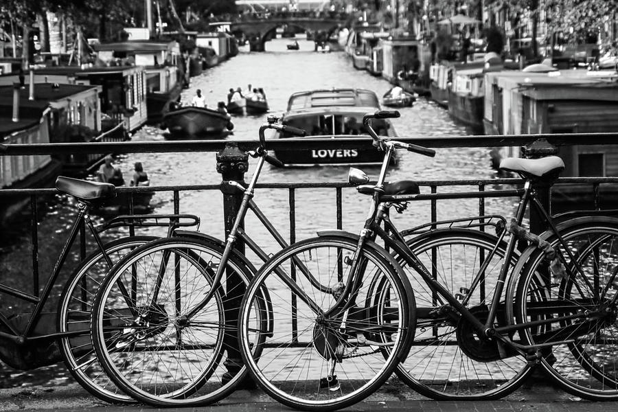 Bicycles in Amsterdam Photograph by Joshua Van Lare