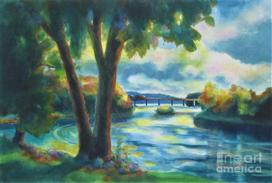 Bidding Time Along the Mississippi Painting by Kathy Braud
