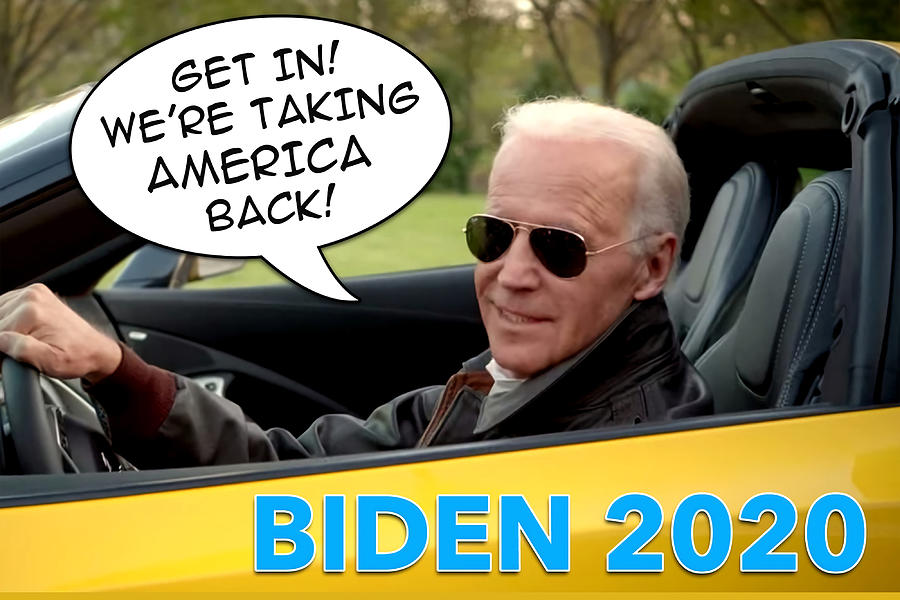 Biden Car Meme Poster Painting by Joe Gordon Pixels