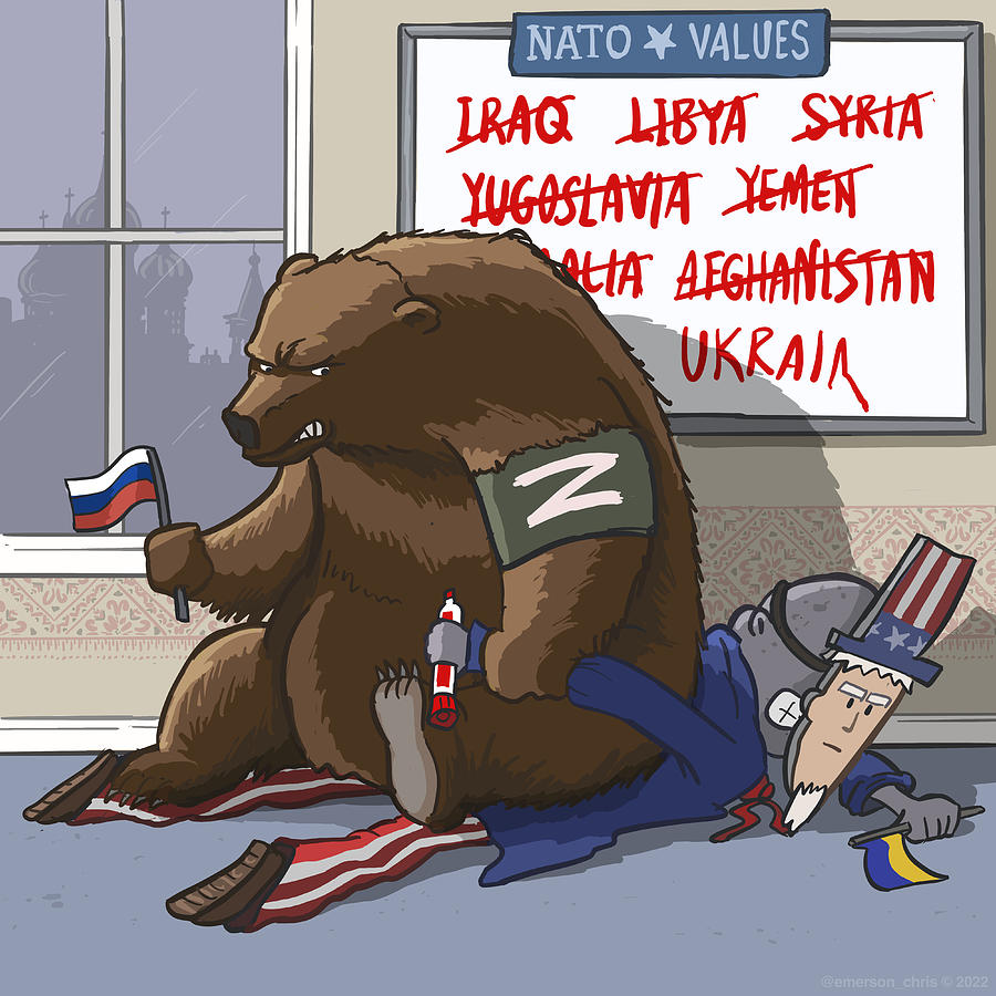 Biden Threatens Russia With Regime Change Digital Art by Emerson