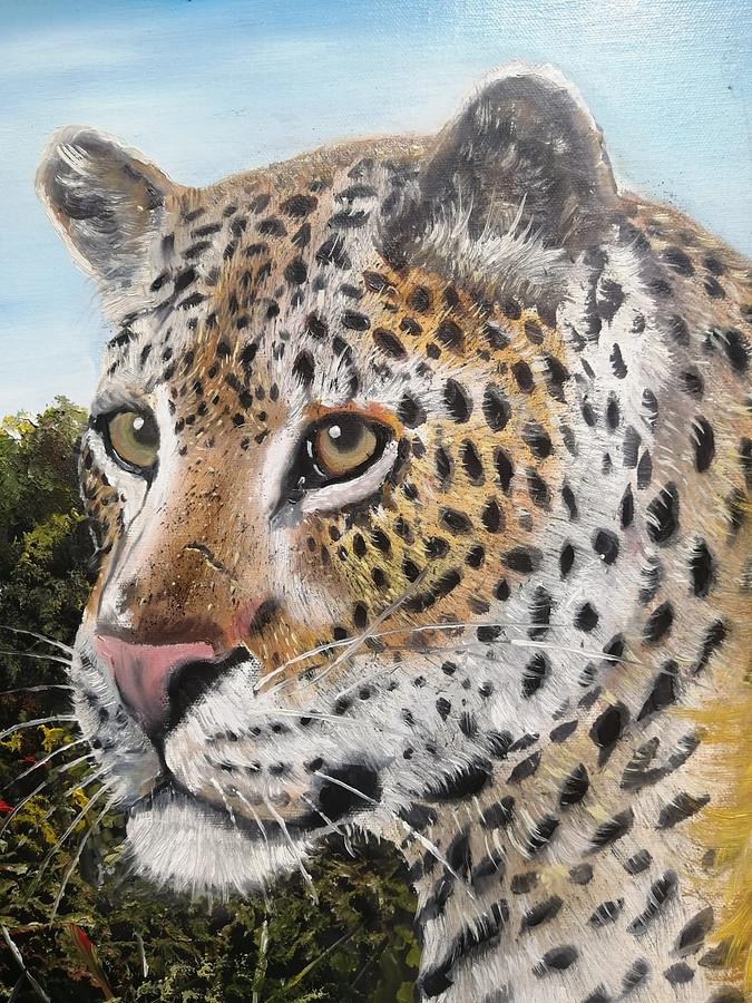 Big 5 Leopard Painting by Selvan Naidoo - Fine Art America