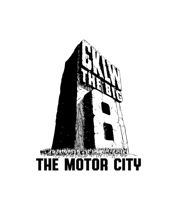 The Motor City Digital Art - Big 8 The Motor City by Thomas Leparskas
