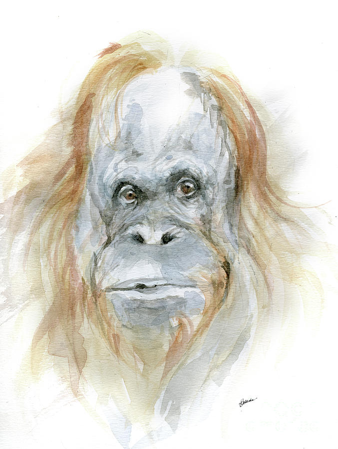 Big Ape Painting by Ang El