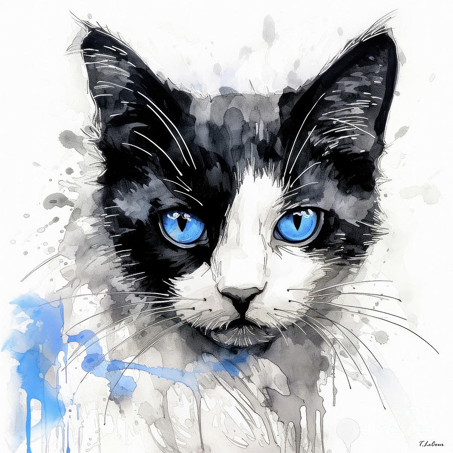 Big Baby Blues Painting by Tina LeCour