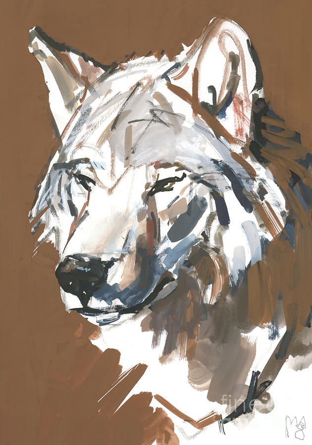 Wolves Mixed Media - Big Bad by Mark Adlington