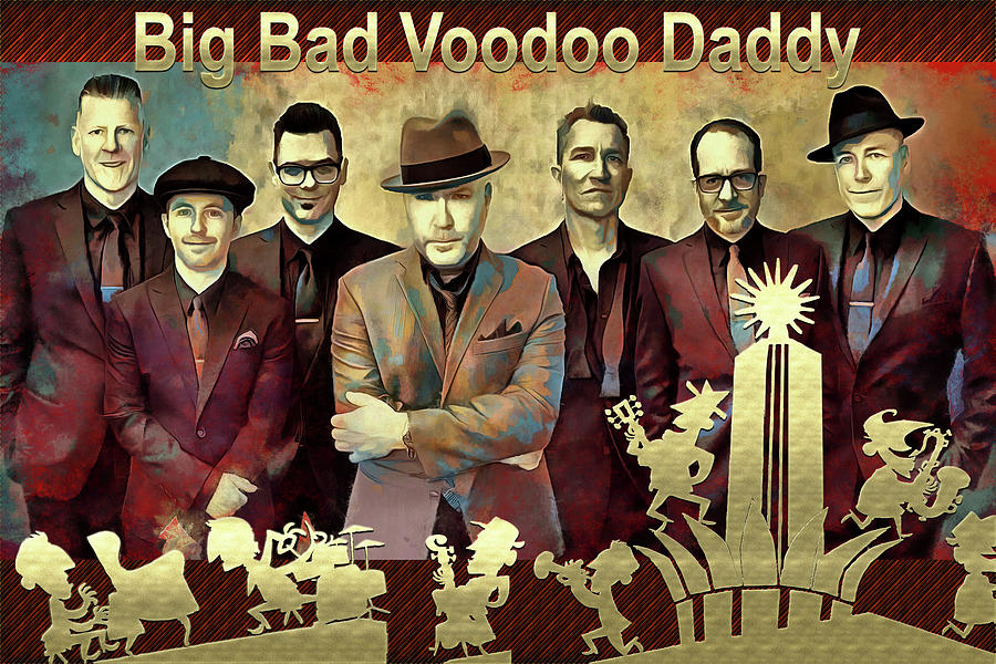 Big Bad Voodoo Daddy Mixed Media - Big Bad Voodoo Daddy Art Zoot Suit Riot by The Rocker Chic