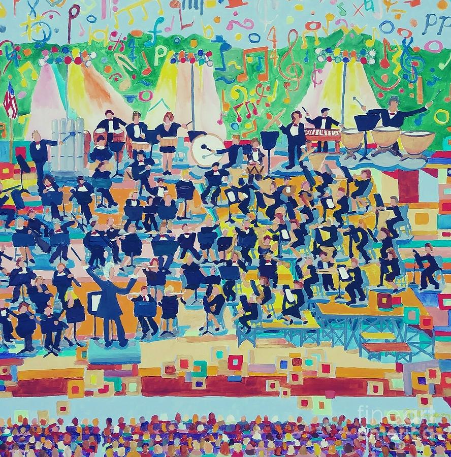Big Band Painting by Rodger Ellingson