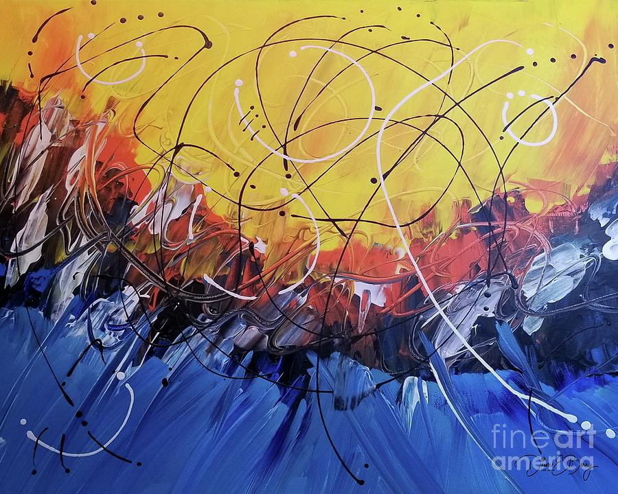 Big Bang Painting by Diane E Berry