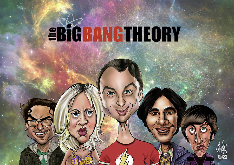 Big Bang Theory Drawing by Ilce Popovski Fine Art America