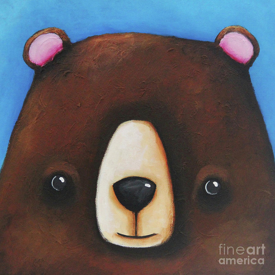 Bear Painting - Big Bear by Lucia Stewart