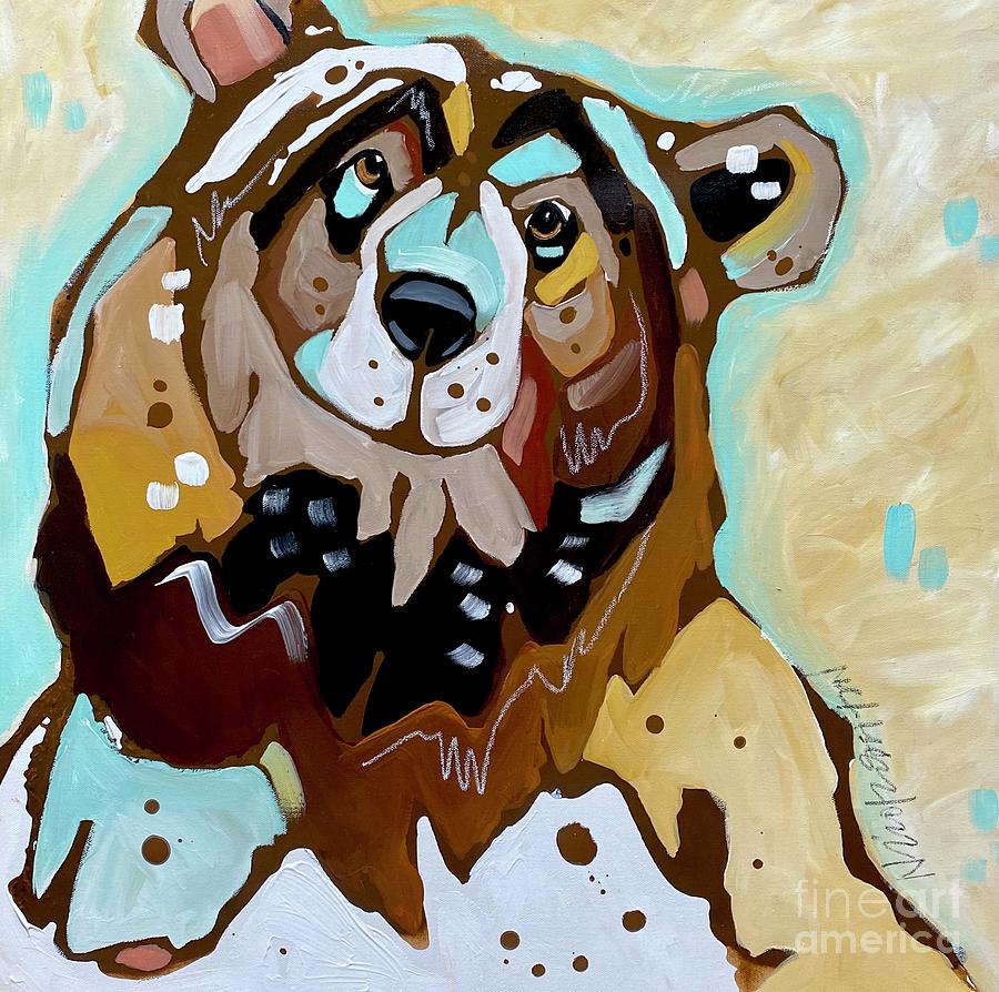 Big Bear Painting by Nicole Gaitan