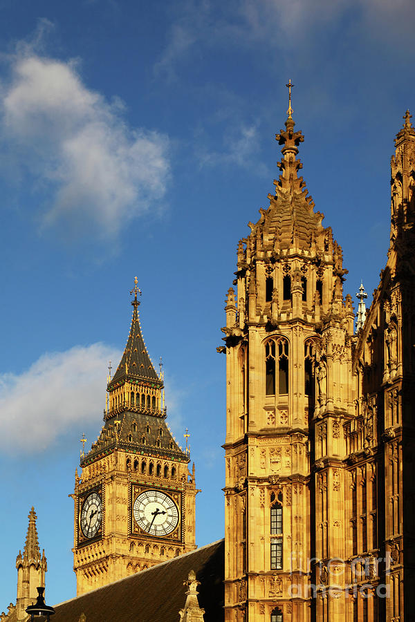 Big Ben and Towers of Palace of Westminster London Photograph by James Brunker
