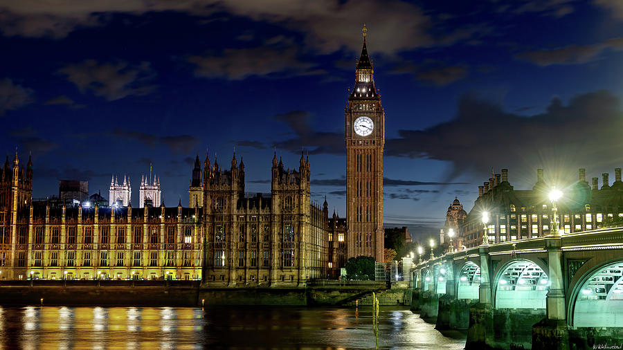 Big Ben at Night London Photograph by Weston Westmoreland
