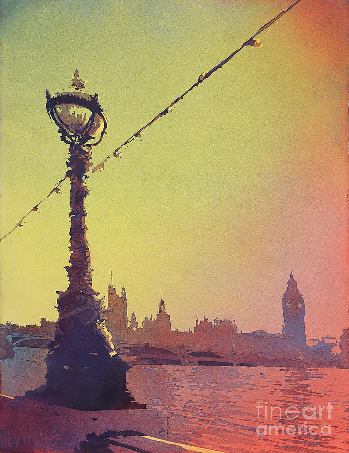 Big Ben, London Painting by Ryan Fox