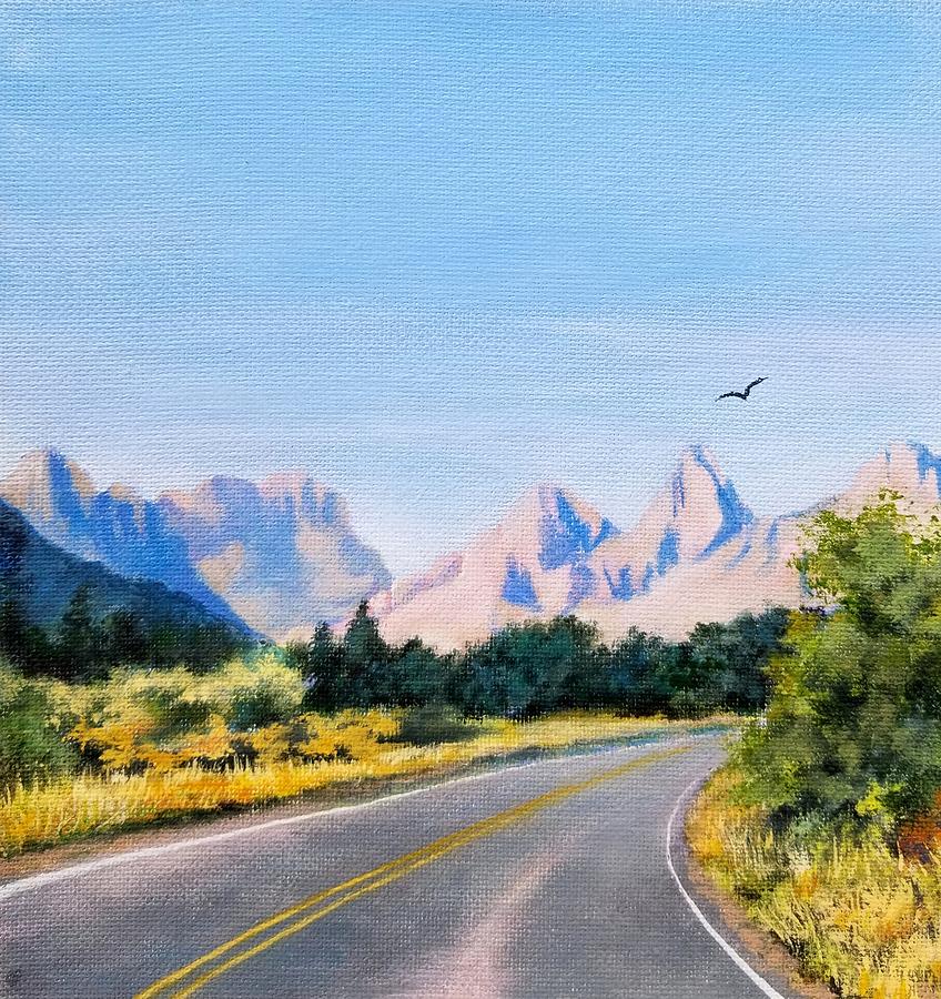 Big Bend Scenic Drive Painting by Roseanne Schellenberger