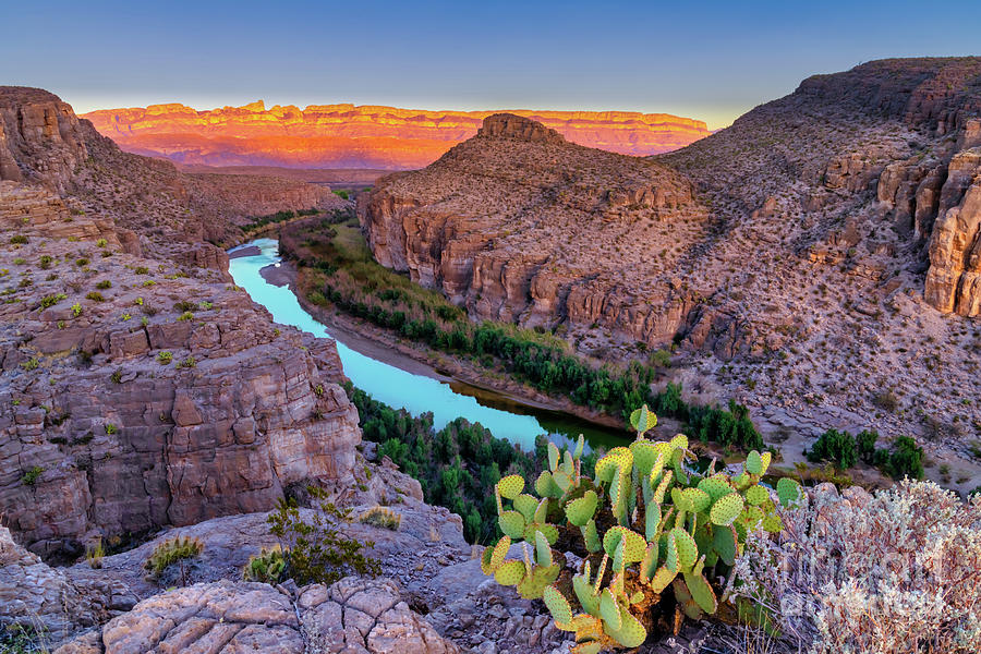 Big Bend Canyon with Sierra del Carmen Overlook Photograph by Bee Creek ...