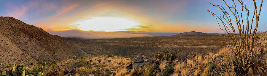 Big Bend Sunrise Panorama Photograph by Kyle Findley